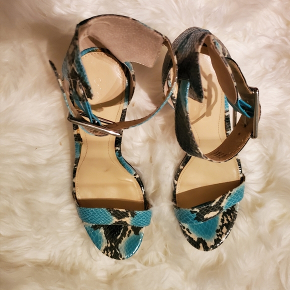 Calvin Klein  Vivian Python Embossed sandal - Picture 9 of 13